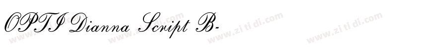 OPTI Dianna Script B字体转换